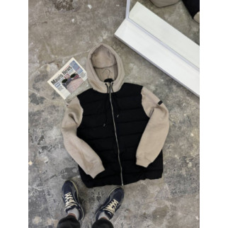 Куртка демісезонна весна/осінь Infinity чорна бежева RD293 - Інтернет-магазин спільних покупок ToGether