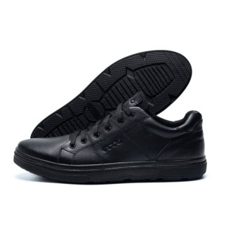 шкіряні демісезонні кросівки Еcco (чорні) - Інтернет-магазин спільних покупок ToGether
