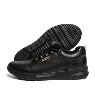 Чоловічі шкіряні демісезонні кросівки Ecco чорні - Інтернет-магазин спільних покупок ToGether