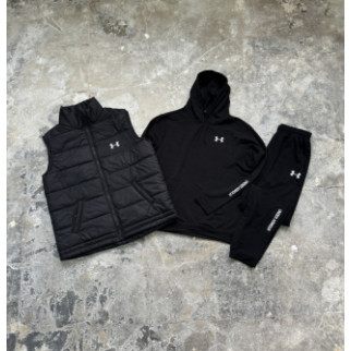 Демісезонний костюм чорний худі/штани  + жилетка Under Armour - Інтернет-магазин спільних покупок ToGether