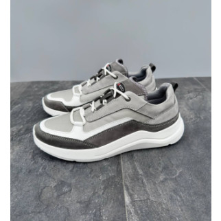 Шкіряні демісезонні кросівки Ecco колір білий, сірий - Інтернет-магазин спільних покупок ToGether