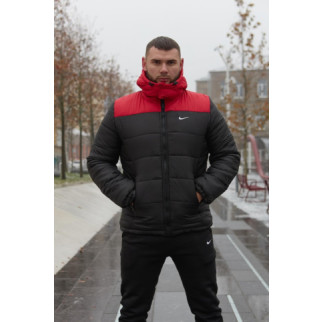 Зимова куртка "Європейка" червоно-чорна - Інтернет-магазин спільних покупок ToGether