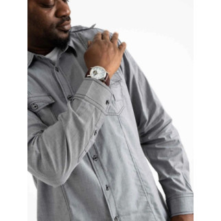 Рубашка мужская светло-серая в клетку Bertigo - Інтернет-магазин спільних покупок ToGether
