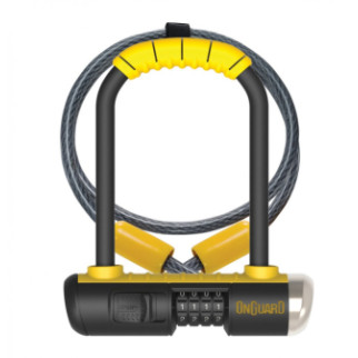 Велозамок кодовий Onguard U-lock 8015C COMBO Mini DT 90x140 Чорний з жовтим LCK-26-04 - Інтернет-магазин спільних покупок ToGether
