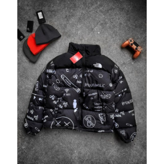 Куртка зимняя в стиле The North Face надписи значки - Інтернет-магазин спільних покупок ToGether