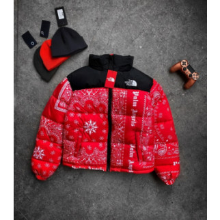 Куртка зимняя в стиле The North Face колаба Palm Angels красная - Інтернет-магазин спільних покупок ToGether