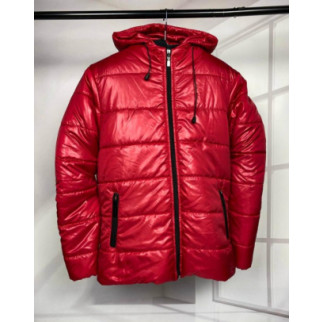 Куртка демисезонная красного цвета  7-346 - Інтернет-магазин спільних покупок ToGether