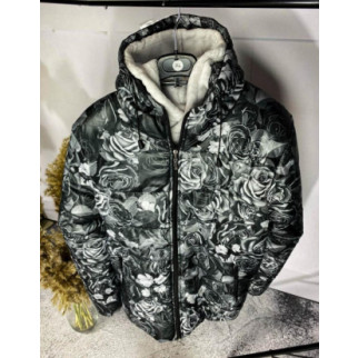 Куртка серая с розами 7-353 - Інтернет-магазин спільних покупок ToGether