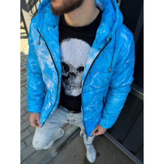 Куртка  голубого цвета 7-362 - Інтернет-магазин спільних покупок ToGether