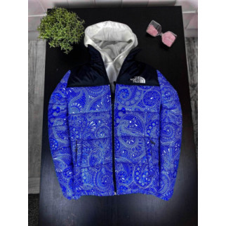 Куртка TNF синего цвета с узорами  7-418 - Інтернет-магазин спільних покупок ToGether