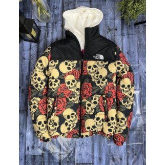 Куртка TNF яркая с черепами и розами 7-389 - Інтернет-магазин спільних покупок ToGether