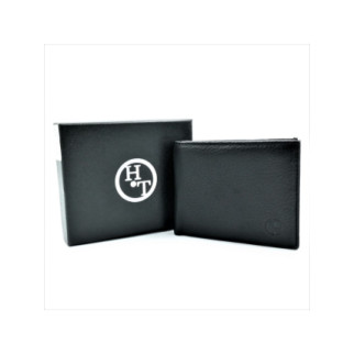 Чоловічий шкіряний гаманець-зажим 11 х 9 х 2,5 см Чорний wtro-168-24F - Інтернет-магазин спільних покупок ToGether