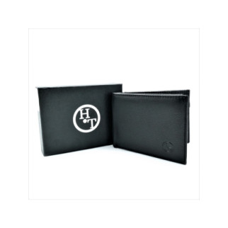 Чоловічий шкіряний гаманець-зажим 11 х 8 х 2 см Чорний wtro-168-24C - Інтернет-магазин спільних покупок ToGether
