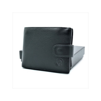 Чоловічий шкіряний гаманець 12 х 9,5 х 2 см Чорний wtro-539 - Інтернет-магазин спільних покупок ToGether