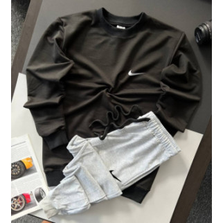 Костюм Nike Світшот чорний + штани сірі  - Інтернет-магазин спільних покупок ToGether