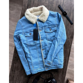 Джинсовая куртка на меху - blue - Інтернет-магазин спільних покупок ToGether