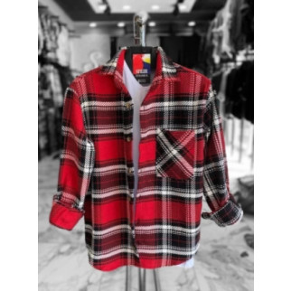Чоловіча тепла рубашка ( червона )  - Інтернет-магазин спільних покупок ToGether