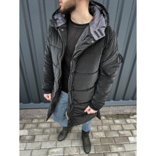 Куртка длинная черная 7-461 - Інтернет-магазин спільних покупок ToGether