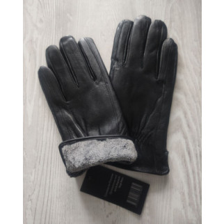 Чоловічі шкіряні рукавиці чорні - Інтернет-магазин спільних покупок ToGether