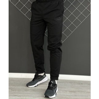 Демісезонні штани чорні Puma чорний лого (двонитка) RD111 - Інтернет-магазин спільних покупок ToGether