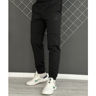 Демісезонні штани чорні Jordan чорний лого (двонитка) RD135 - Інтернет-магазин спільних покупок ToGether