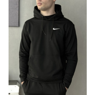 Демісезонний худі чорний Nike (двонитка) RD096 - Інтернет-магазин спільних покупок ToGether