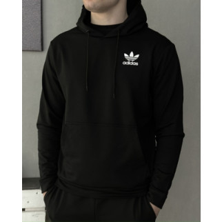 Демісезонний худі чорний Adidas (двонитка) RD120 - Інтернет-магазин спільних покупок ToGether