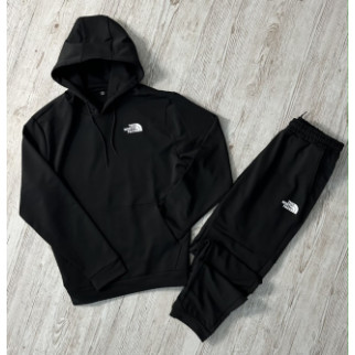 Демісезонний спортивний костюм TNF чорний худі + чорні штани (двонитка) RD112/RD118 - Інтернет-магазин спільних покупок ToGether