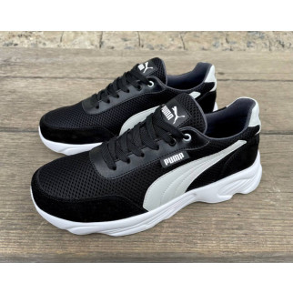 Кросівки літні Puma сітка (колір чорний, білий) - Інтернет-магазин спільних покупок ToGether