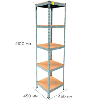 Металевий стелаж MRL-2100 ( 450x450) оцинкований - Інтернет-магазин спільних покупок ToGether