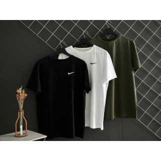 Комплект із трьох футболок Nike (чорна, біла, хакі) - Інтернет-магазин спільних покупок ToGether