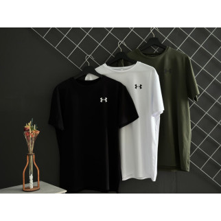 Комплект із трьох футболок Under (чорна, біла, хакі) - Інтернет-магазин спільних покупок ToGether