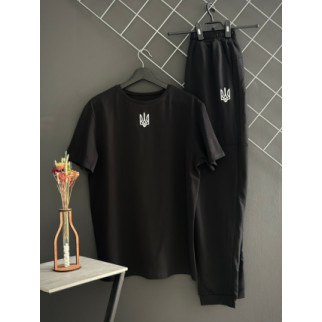 Штани чорні герб (двонитка) + футболка чорна герб - Інтернет-магазин спільних покупок ToGether