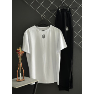 Штани чорні герб (двонитка) + футболка біла герб - Інтернет-магазин спільних покупок ToGether