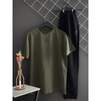 Штани чорні герб (двонитка,чорний лого) + футболка хакі герб - Інтернет-магазин спільних покупок ToGether