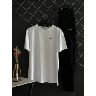 Штани чорні Nike (двонитка) + футболка біла Nike - Інтернет-магазин спільних покупок ToGether