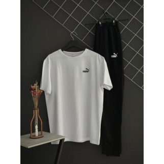Штани чорні Puma (двонитка) + футболка біла Puma - Інтернет-магазин спільних покупок ToGether