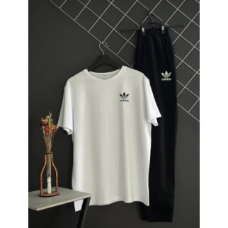 Штани чорні Adidas (двонитка) + футболка біла Adidas - Інтернет-магазин спільних покупок ToGether