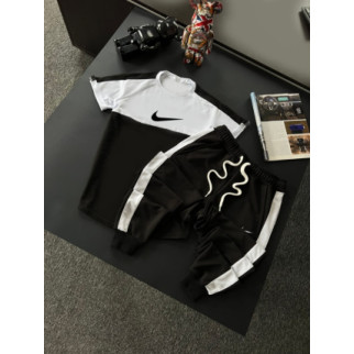 Комплект футболка та штани Nike колір: білий, чорний  - Інтернет-магазин спільних покупок ToGether