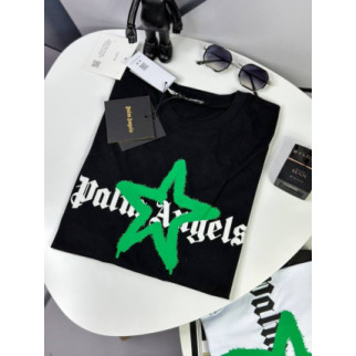 Футболка Palm Angels черная с зеленой звездой mf006 - Інтернет-магазин спільних покупок ToGether