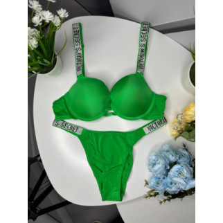 Комплект женский Victoria’s Secret Rhinestone Green kk049  - Інтернет-магазин спільних покупок ToGether