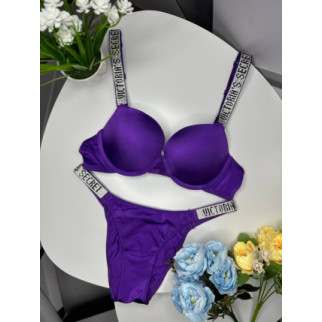 Комплект женский Victoria’s Secret Rhinestone Dark Violet - Інтернет-магазин спільних покупок ToGether