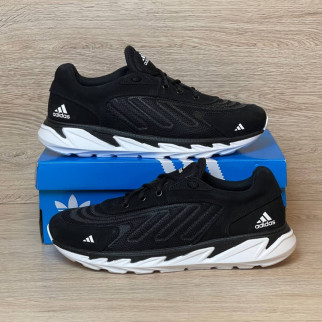  кросівки Adidas літні сітка колір: чорний /білий  - Інтернет-магазин спільних покупок ToGether