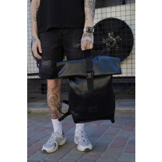 Шкіряний рюкзак роллтоп without 1702 black - Інтернет-магазин спільних покупок ToGether