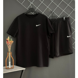 Шорти Nike білий лого + футболка Nike чорна RD171/RD206 - Інтернет-магазин спільних покупок ToGether