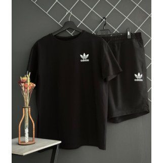 Шорти Adidas білий лого + футболка Adidas чорна RD180/RD212 - Інтернет-магазин спільних покупок ToGether