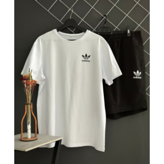 Шорти Adidas білий лого + футболка Adidas біла RD181/RD212 - Інтернет-магазин спільних покупок ToGether