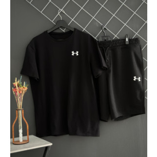 Шорти Under Armour білий лого + футболка Under Armour чорна RD189/RD218 - Інтернет-магазин спільних покупок ToGether