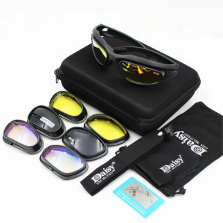 тактичні окуляри  зі знімними дужками 4 типи лінз (чорні – поляризовані, коричневі, прозорі, жовті) - Інтернет-магазин спільних покупок ToGether