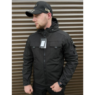 Куртка Soft Shell Tactical чорна S-2 - Інтернет-магазин спільних покупок ToGether